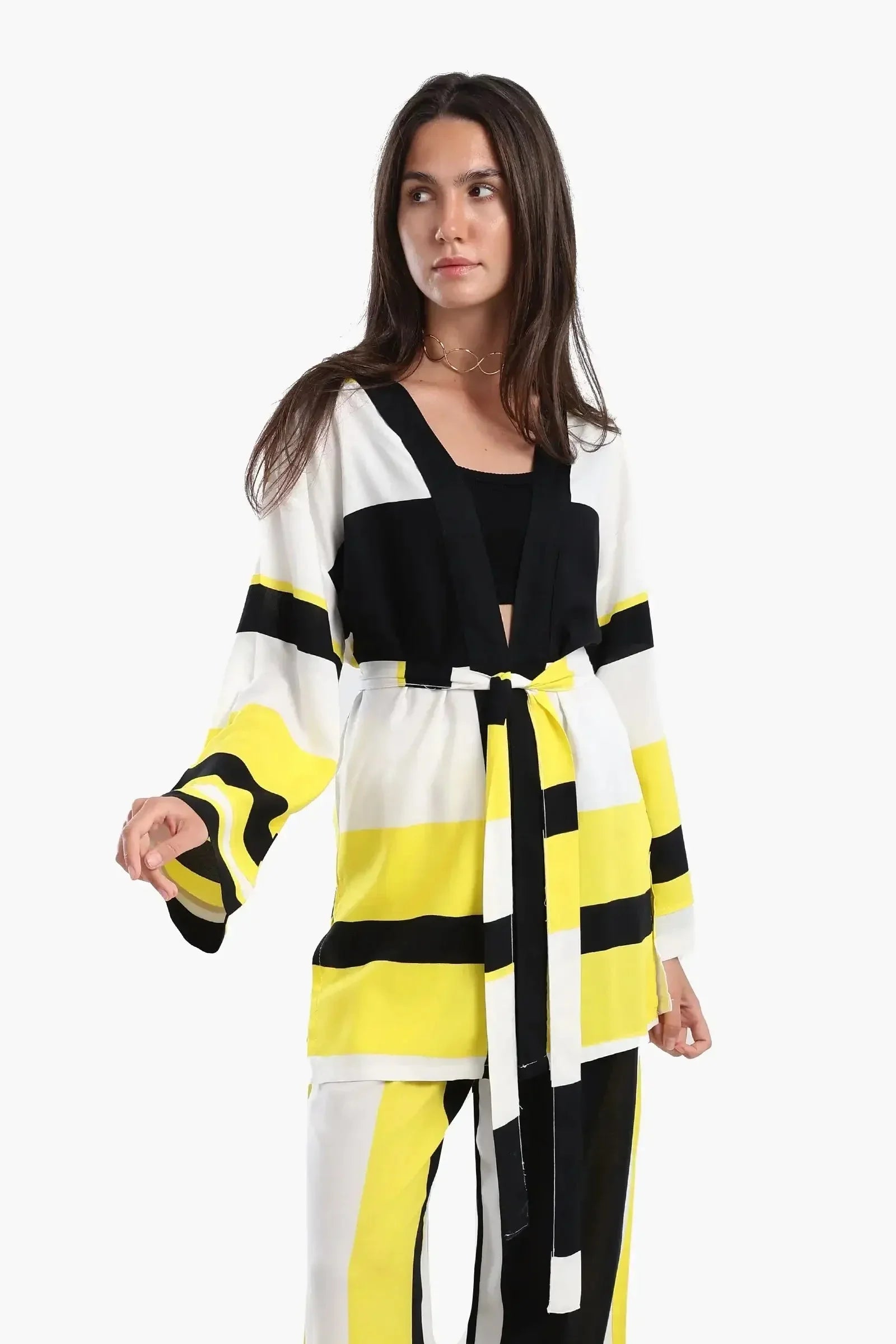 Carina - Tritone Open Front Cardigan 1