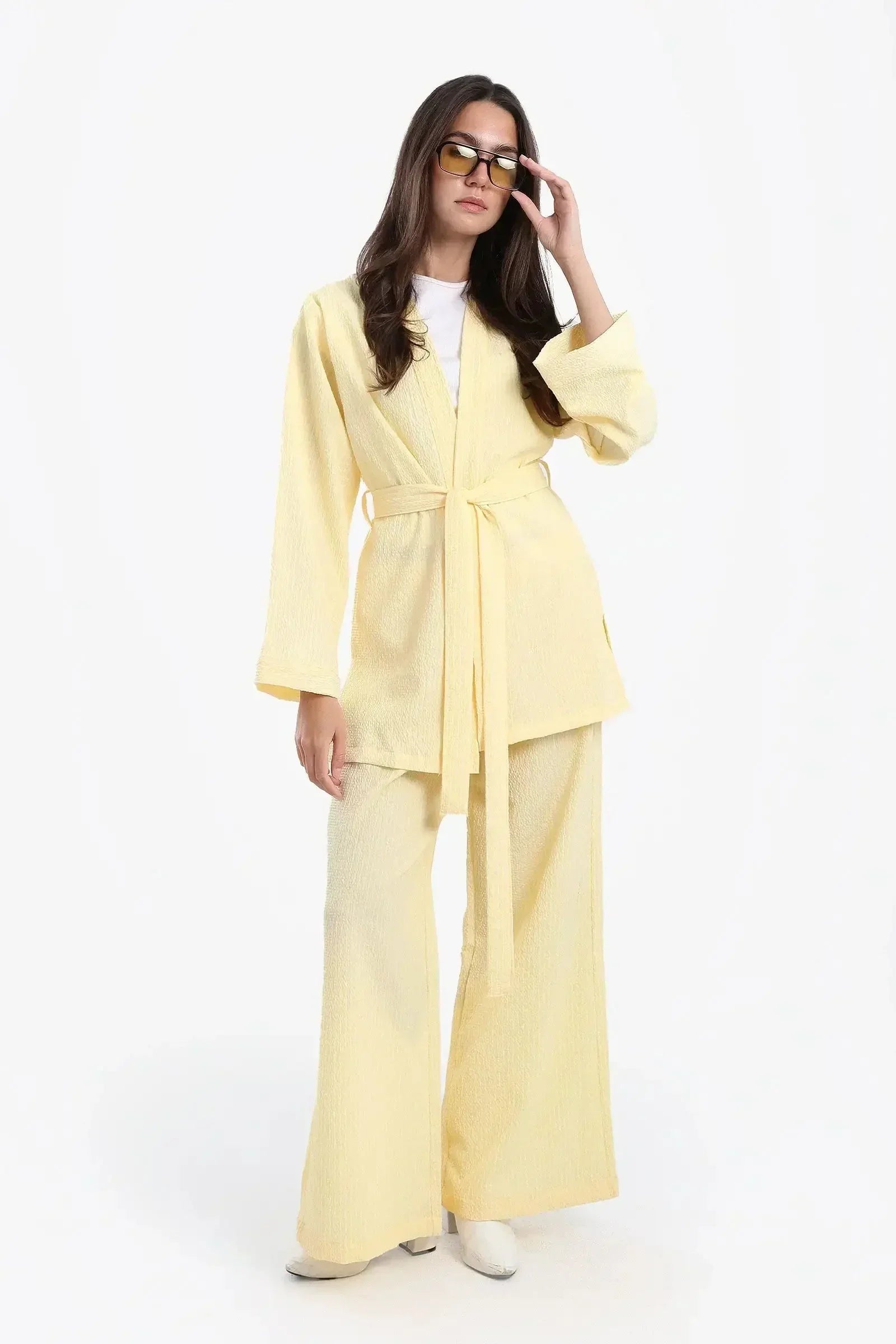 Carina - Comfy Striped Wide Leg Pants 8