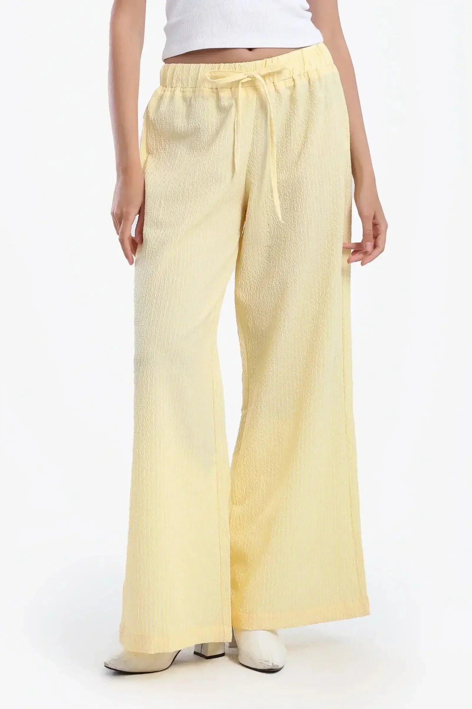 Carina - Comfy Striped Wide Leg Pants 1