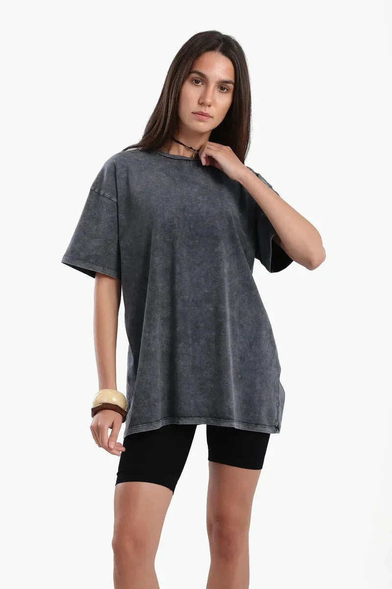 Carina - Heather Dark Grey T-Shirt 1