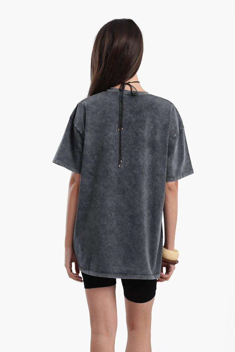 Carina - Heather Dark Grey T-Shirt 3