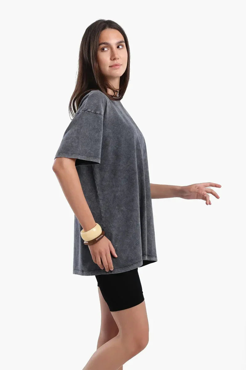 Carina - Heather Dark Grey T-Shirt 2