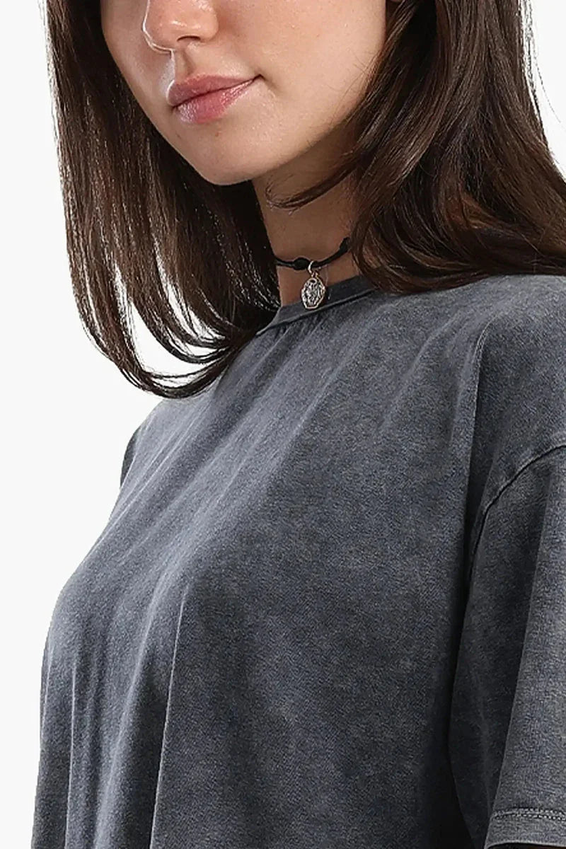 Carina - Heather Dark Grey T-Shirt 4