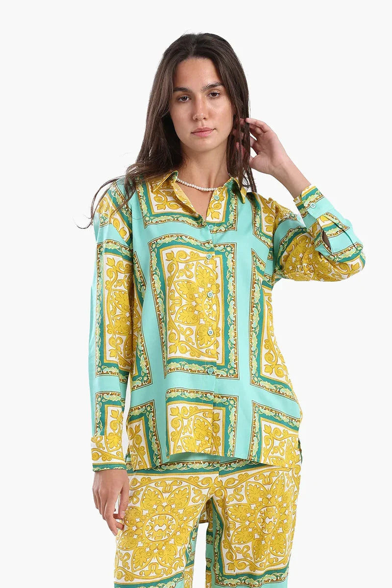 Carina - Luxurious Printed Shirt 1