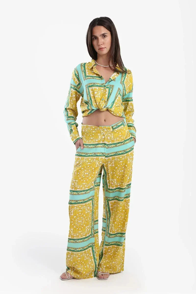 Luxurious Printed Pants - Carina 5