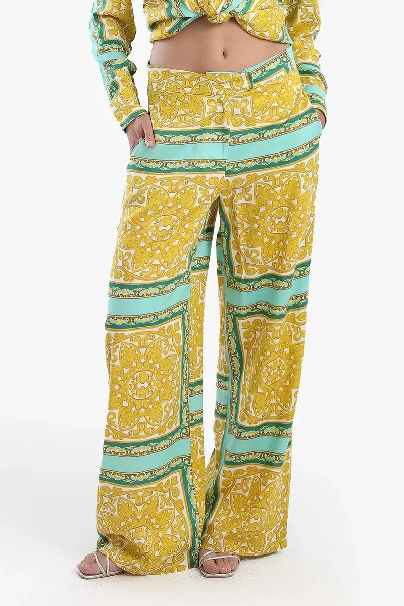 Luxurious Printed Pants - Carina 1