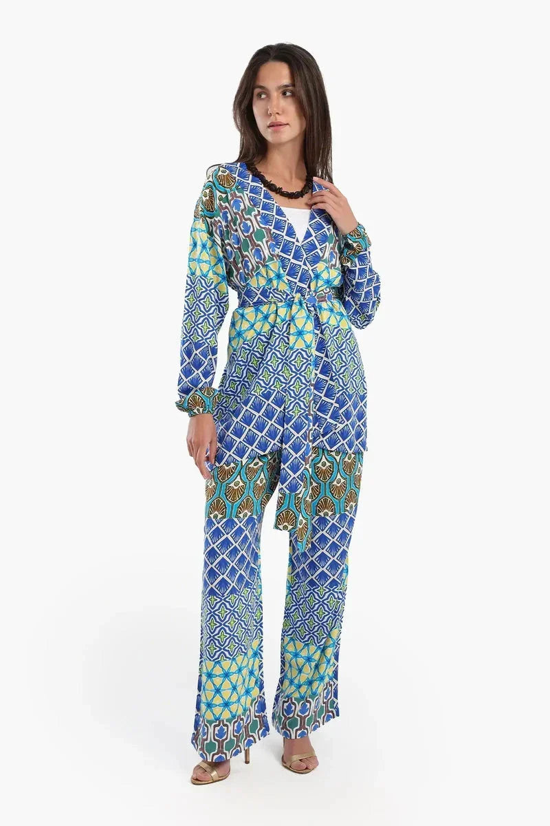 Printed Multi Patterned Kimono - Carina 5