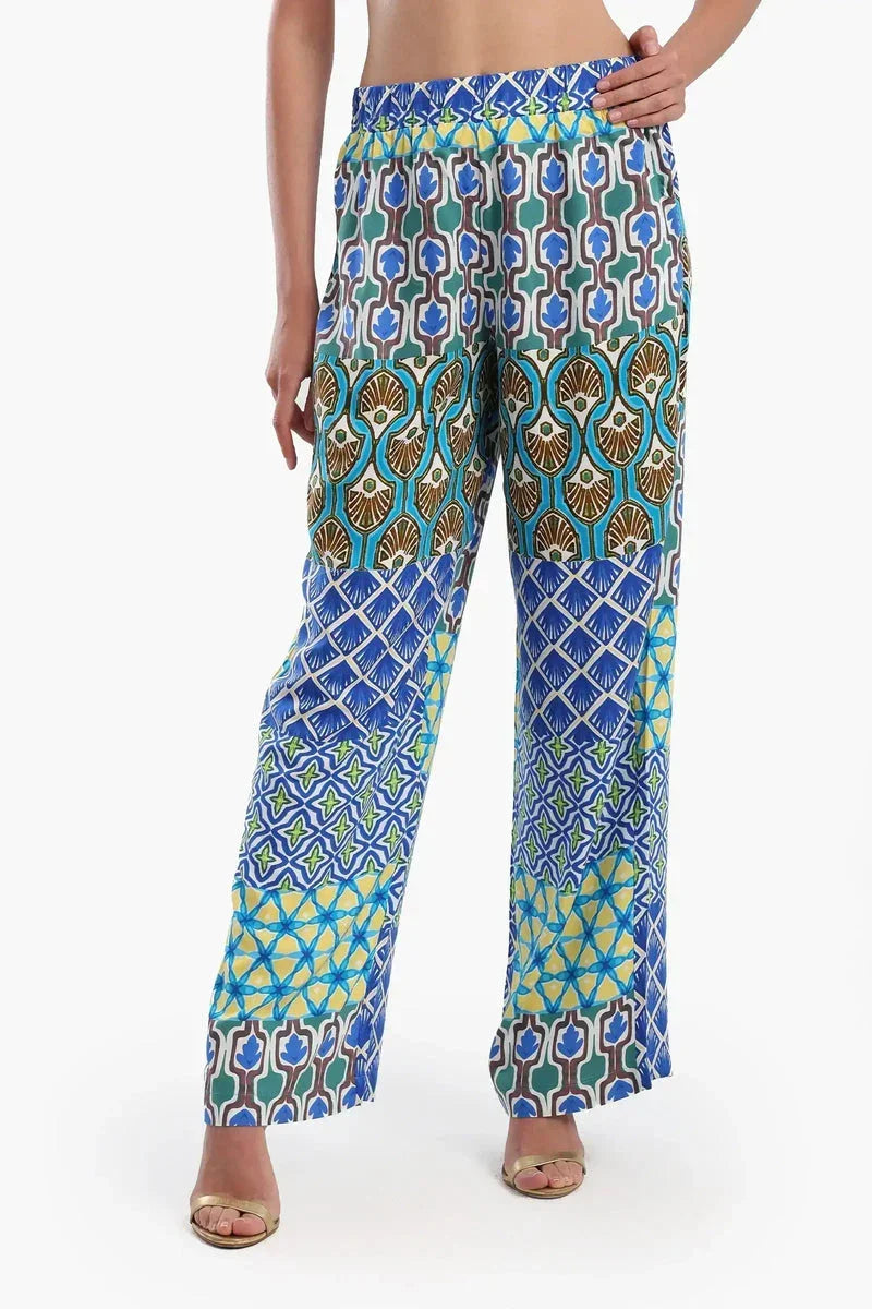 Printed Multi Patterned Pants - Carina 1