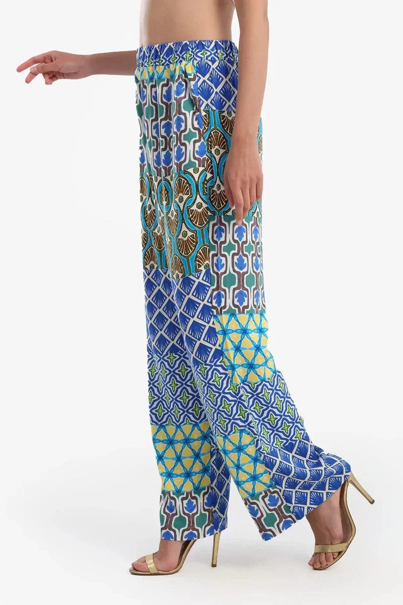 Carina - Printed Multi Patterned Pants 2