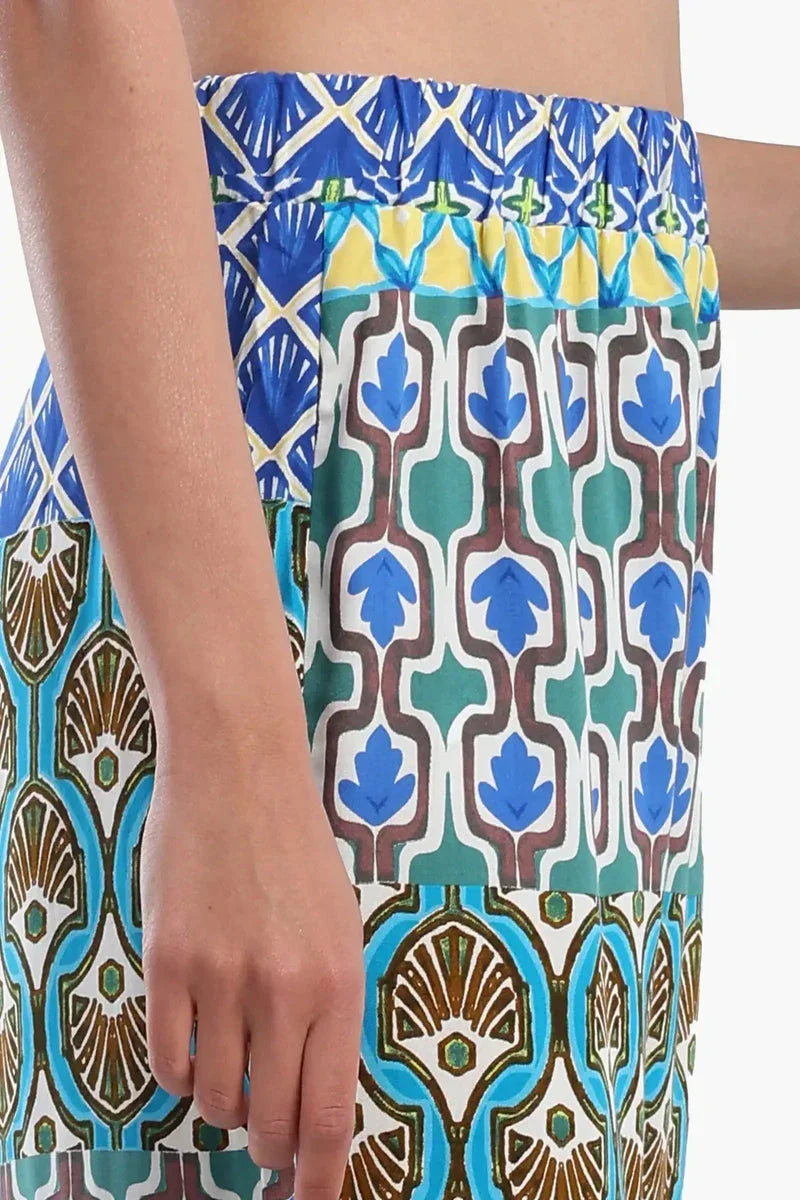 Printed Multi Patterned Pants - Carina 4