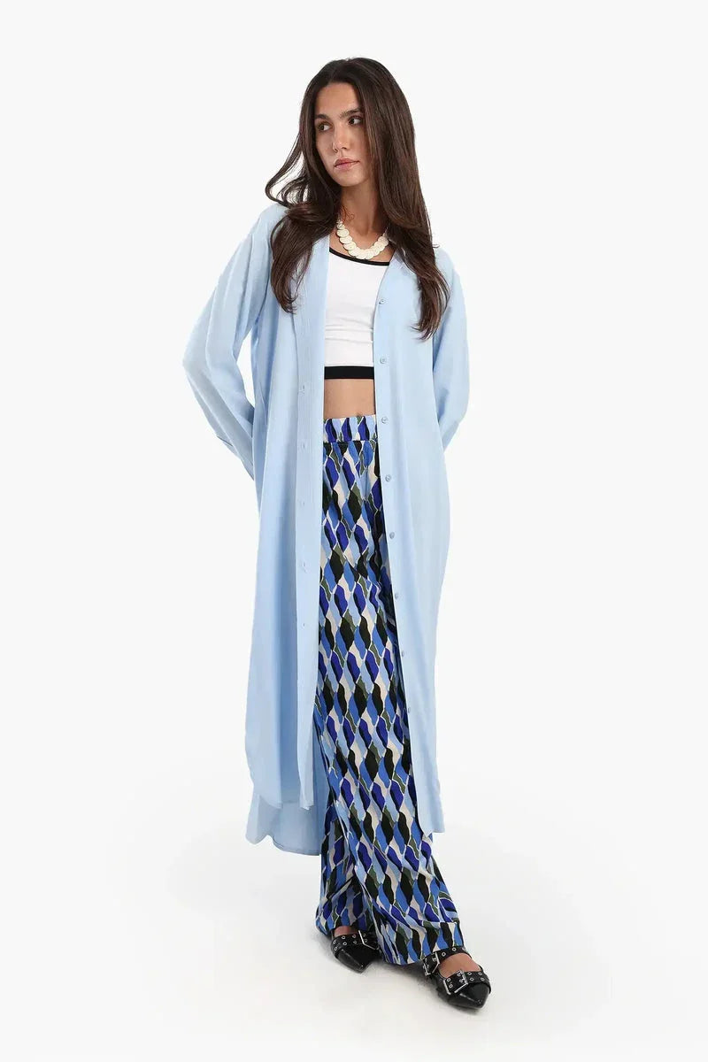 Carina - Long Plain Shirt Dress 3