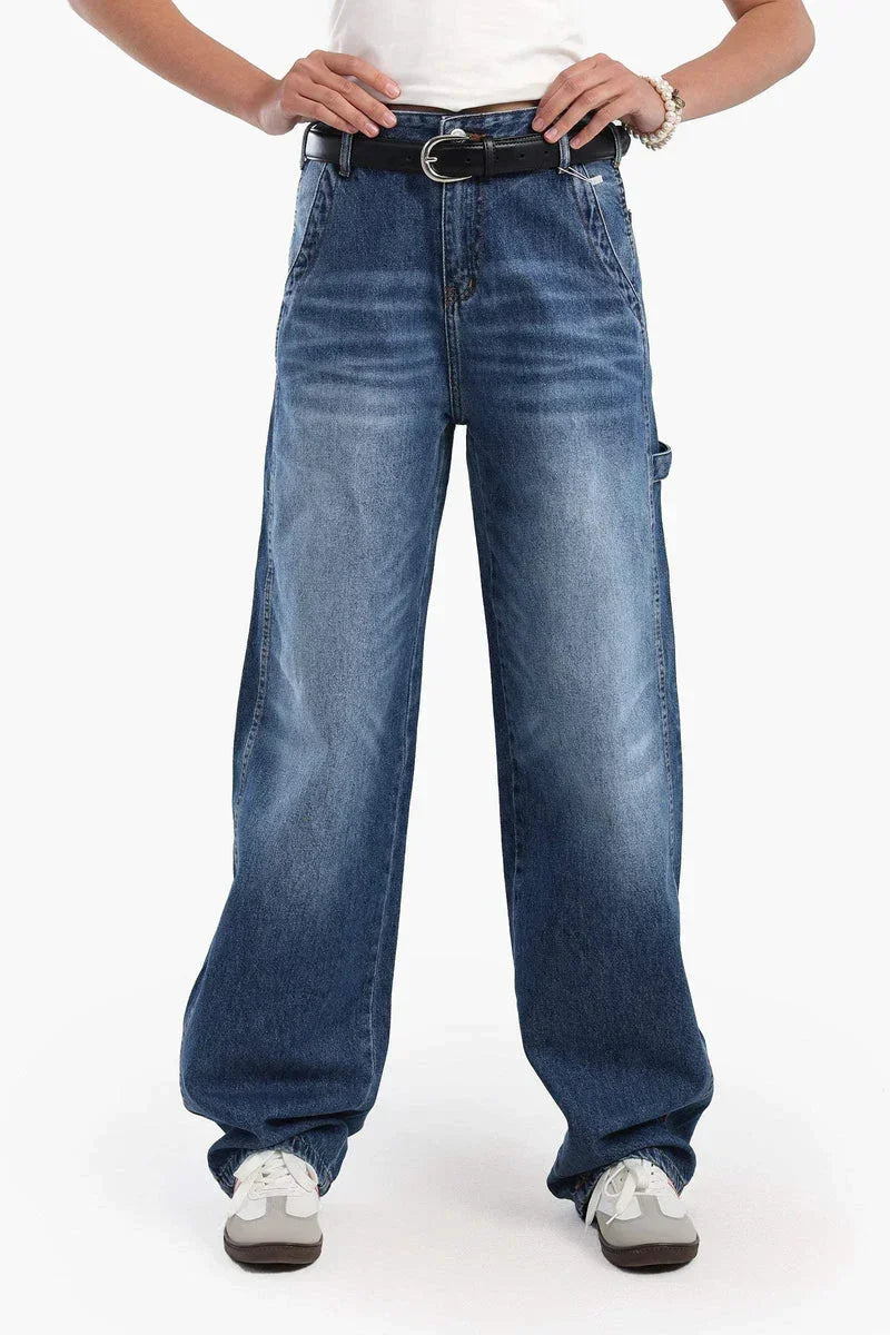 High Waist Washed Jeans - Carina 1