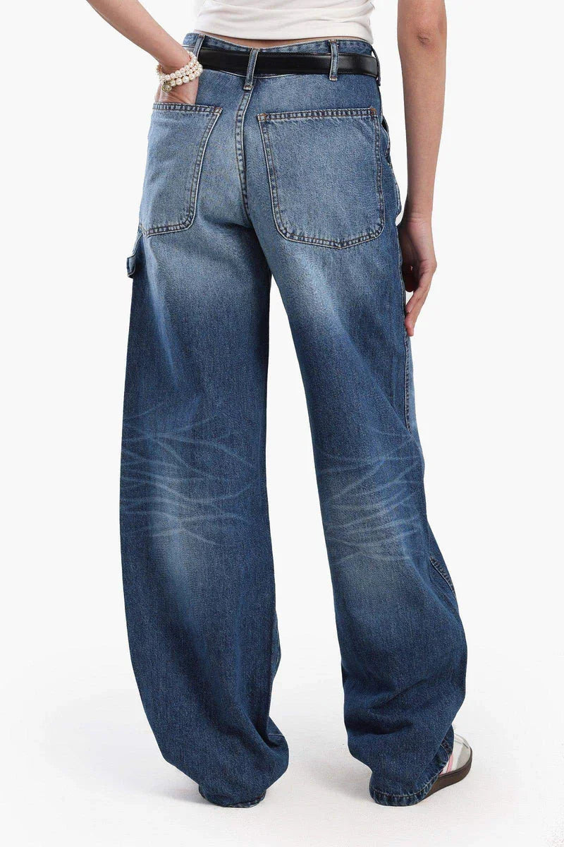 Carina - High Waist Washed Jeans 3