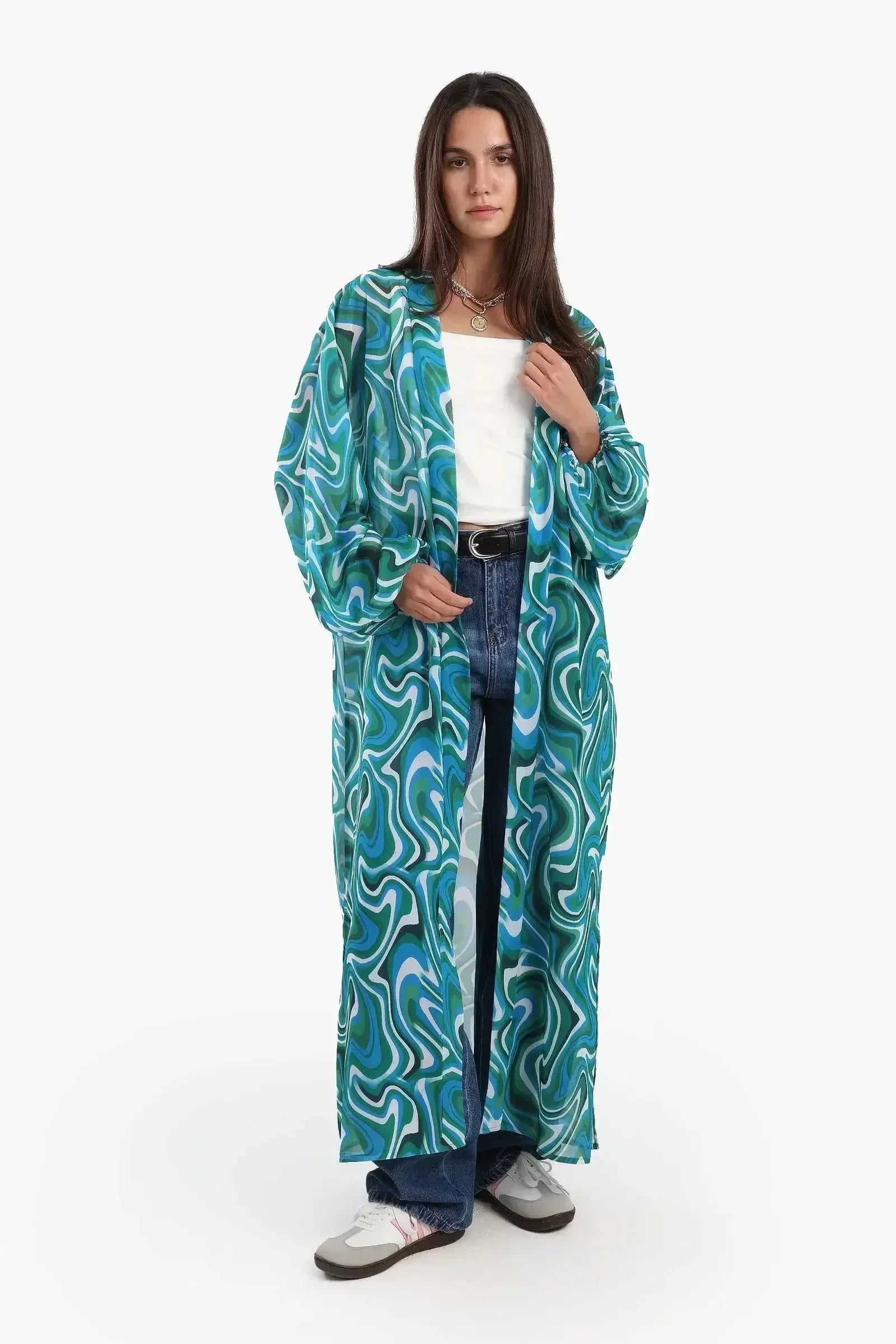 Carina - Colored Midi Length Kimono 1