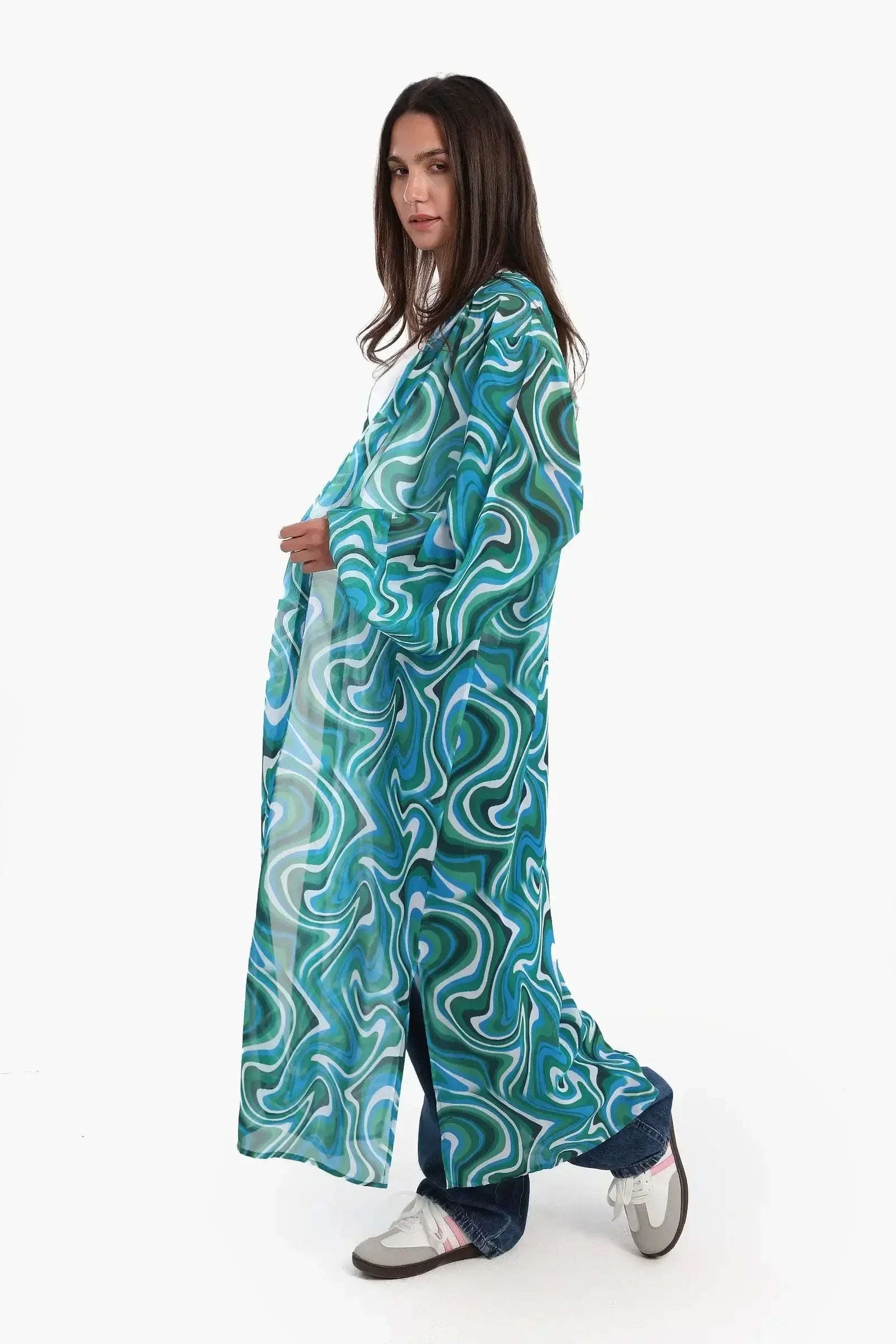 Carina - Colored Midi Length Kimono 2