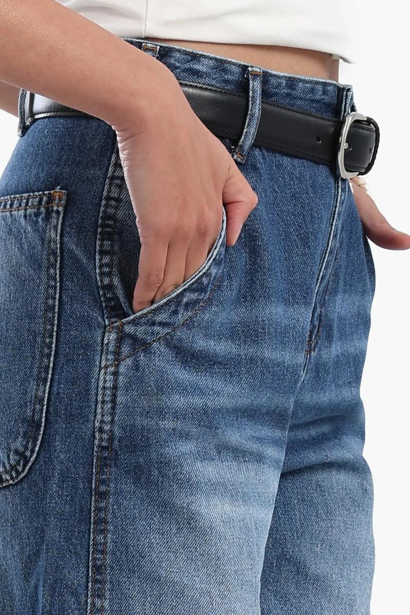 Carina - High Waist Washed Jeans 4