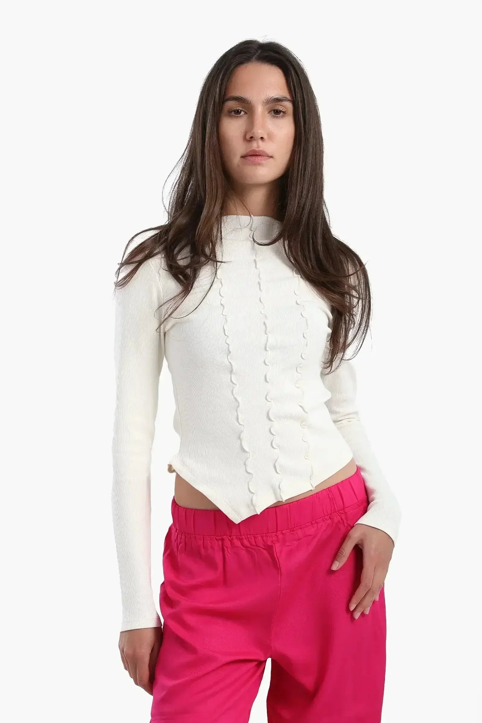 Carina - Asymmetrical Frilled Top 5