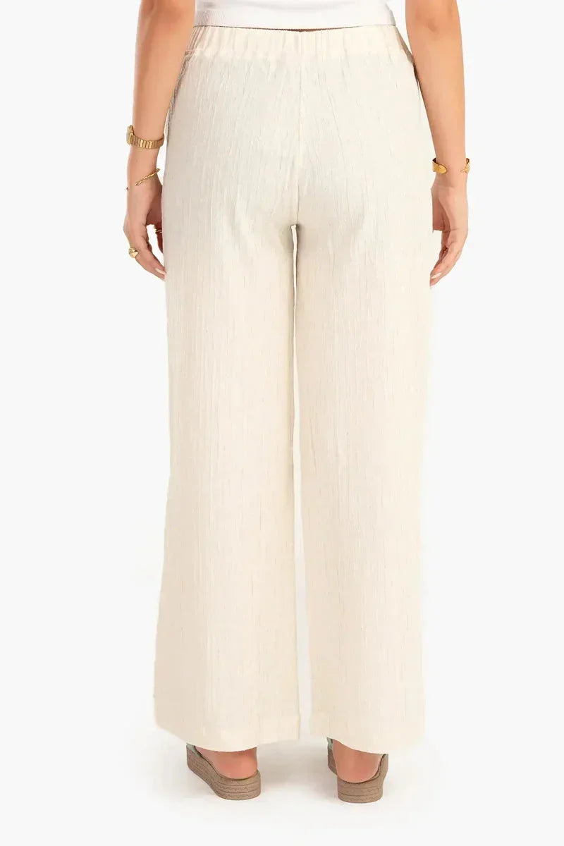Self Pattern Linen Pants - Carina 5