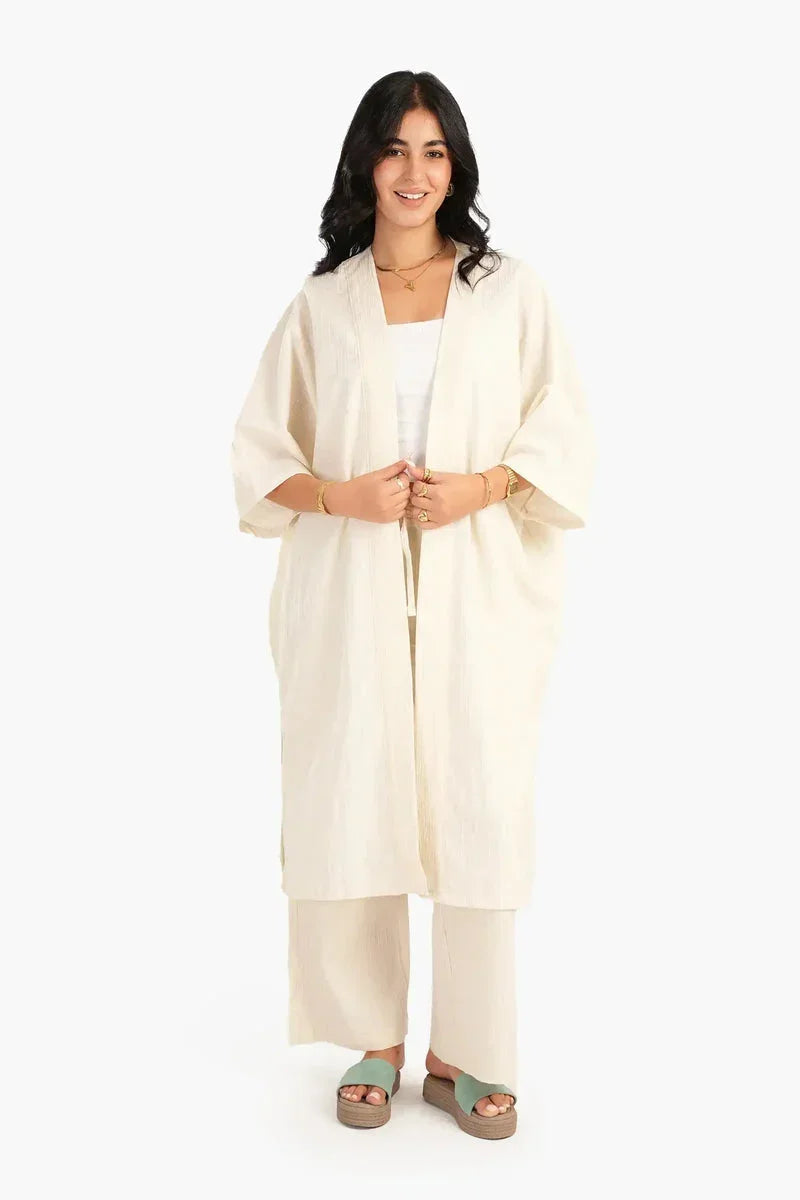Self Pattern Linen Pants - Carina 9
