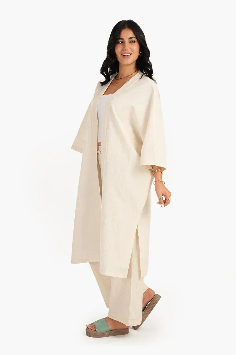 Crinkle Linen Kimono - Carina 4