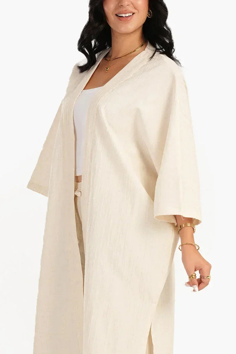 Crinkle Linen Kimono - Carina 10