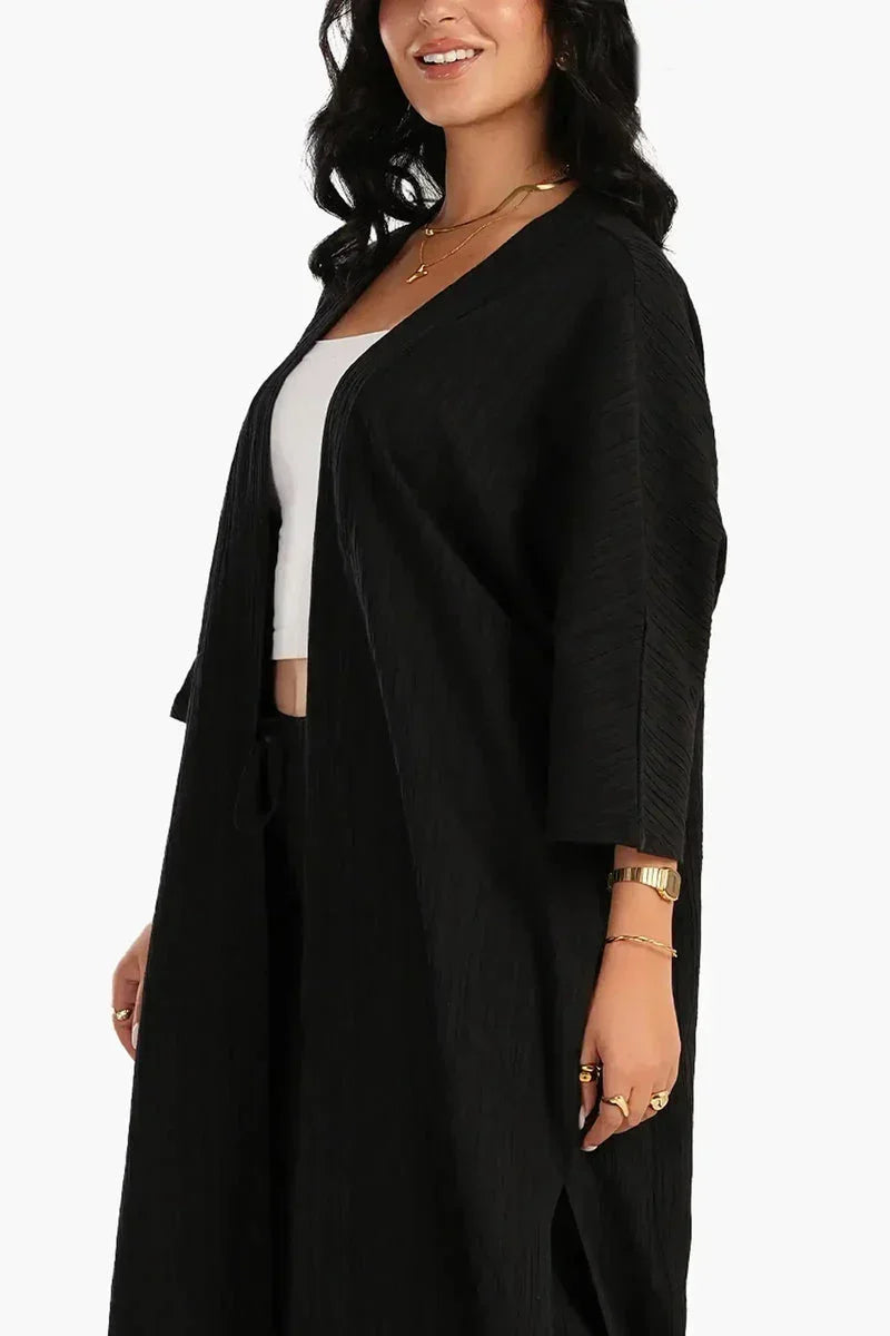 Crinkle Linen Kimono - Carina 9