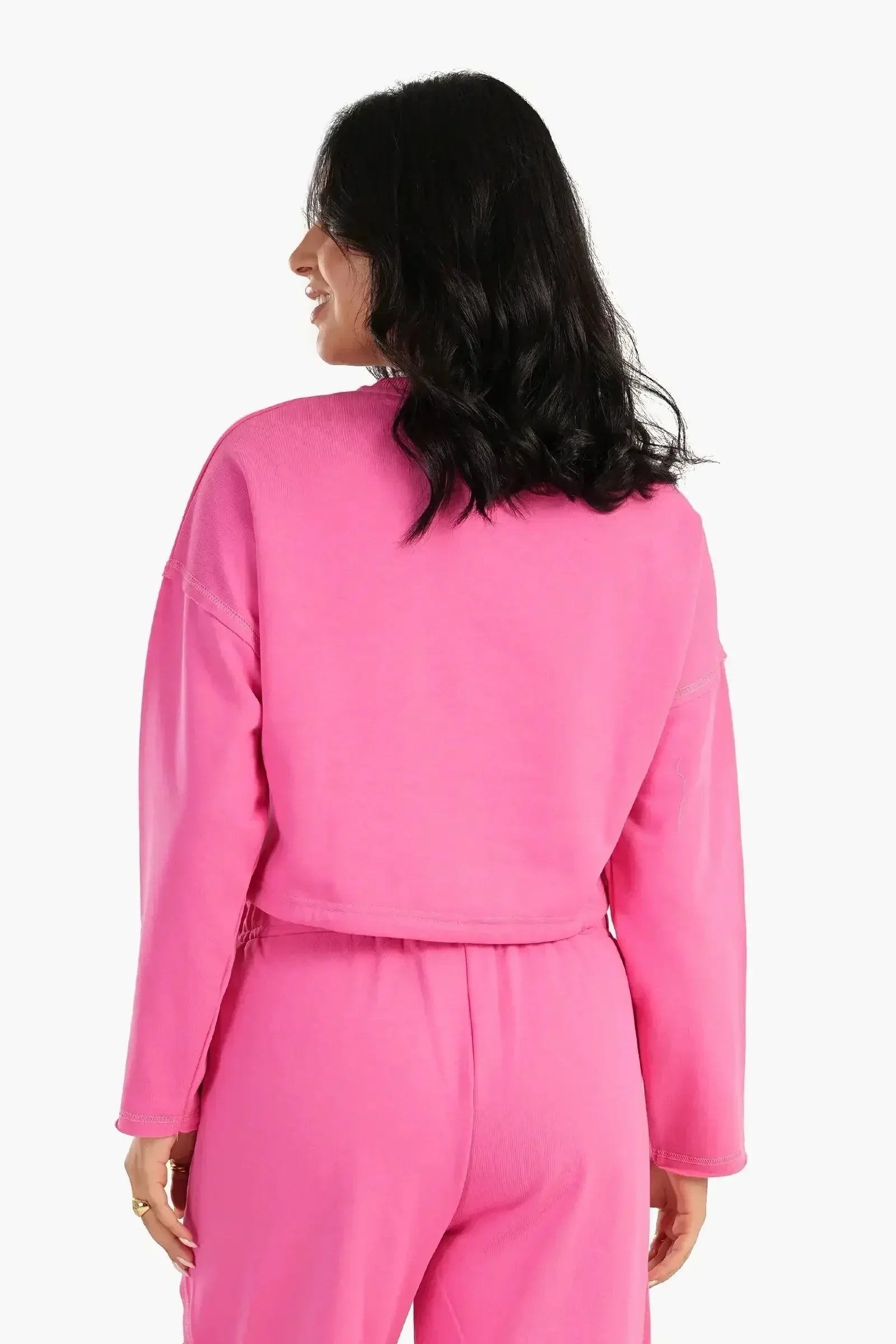Carina - Cropped Plain Lounge Sweatshirt 5