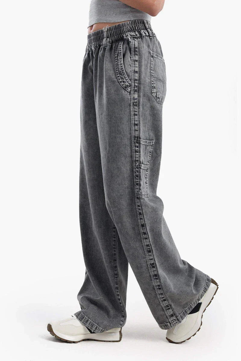 Lightweight Wide Leg Jeans - Carina 3