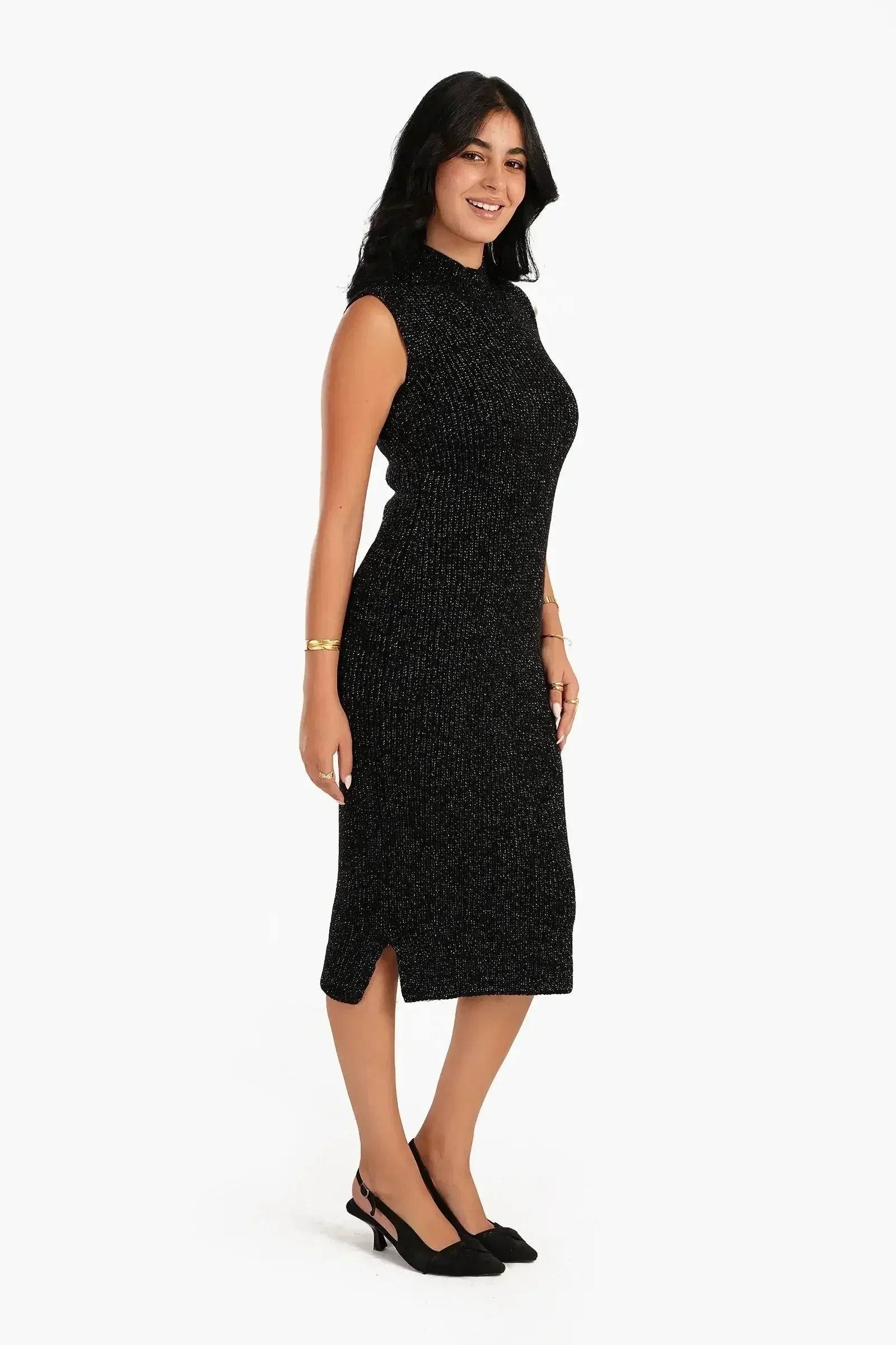 Carina - High Neck Sleeveless Dress 3