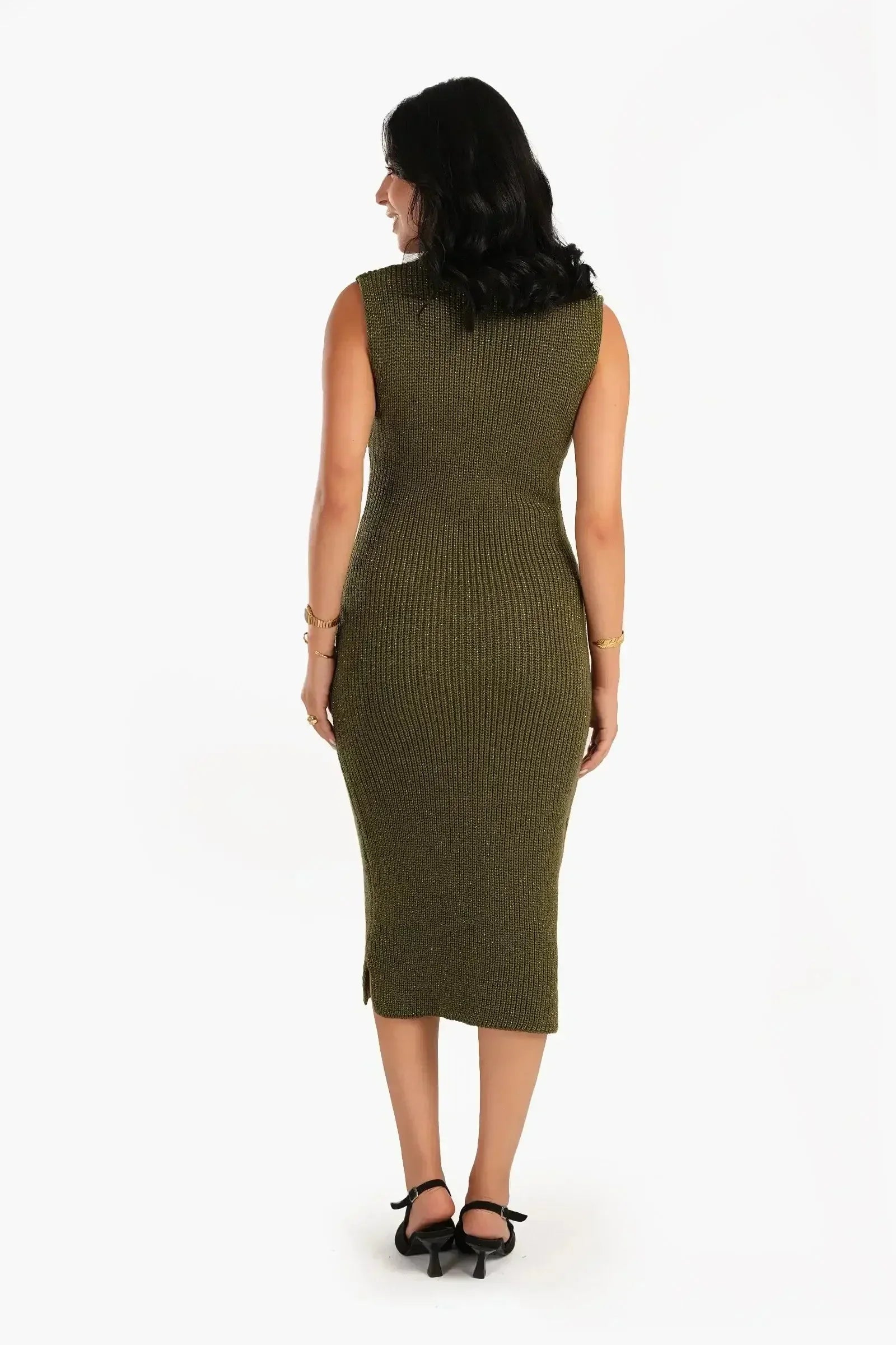 Carina - High Neck Sleeveless Dress 2