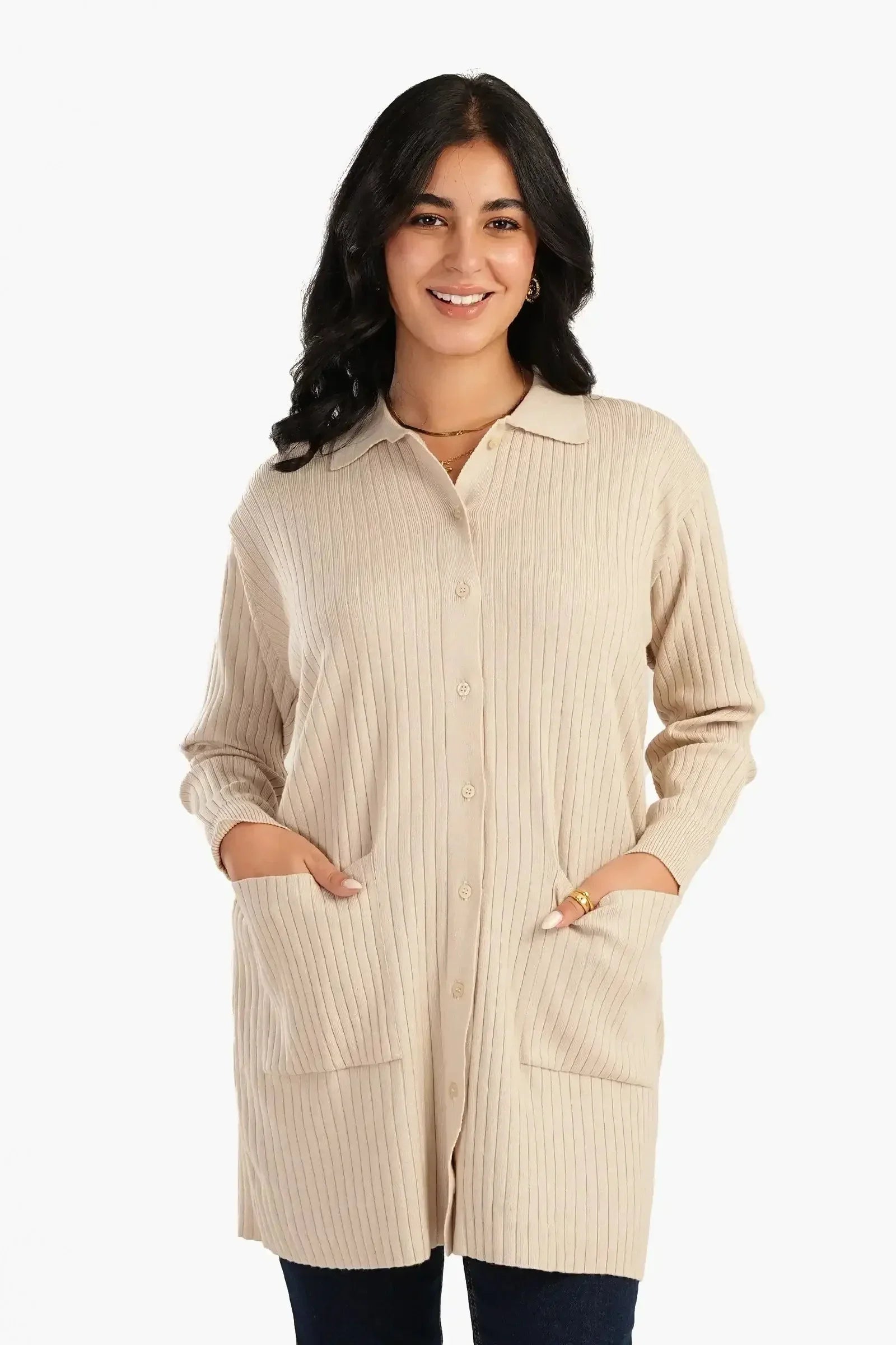 Carina - Button Front Knitted Cardigan 1