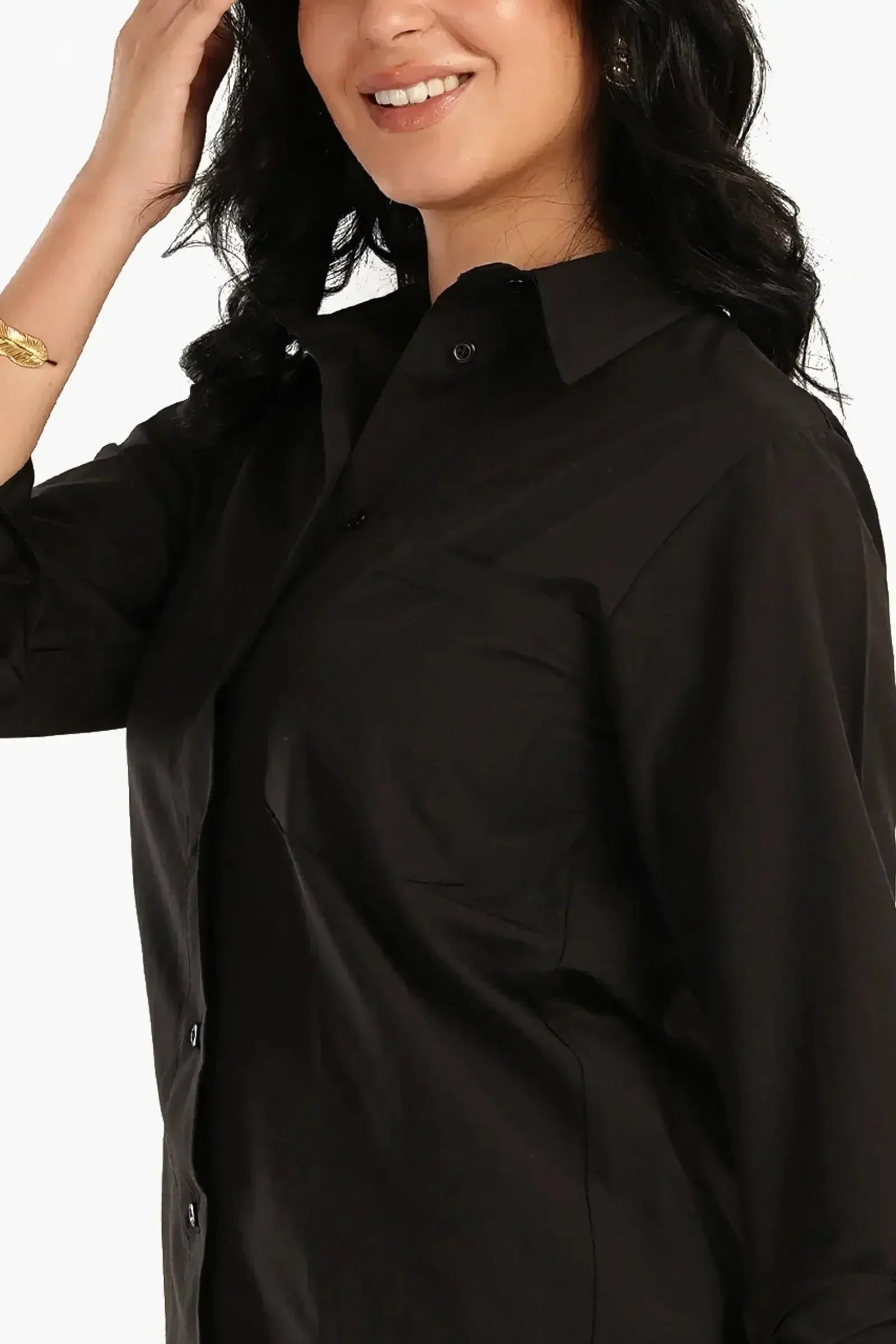 Carina - Poplin Shirt with Chest Pocket 2