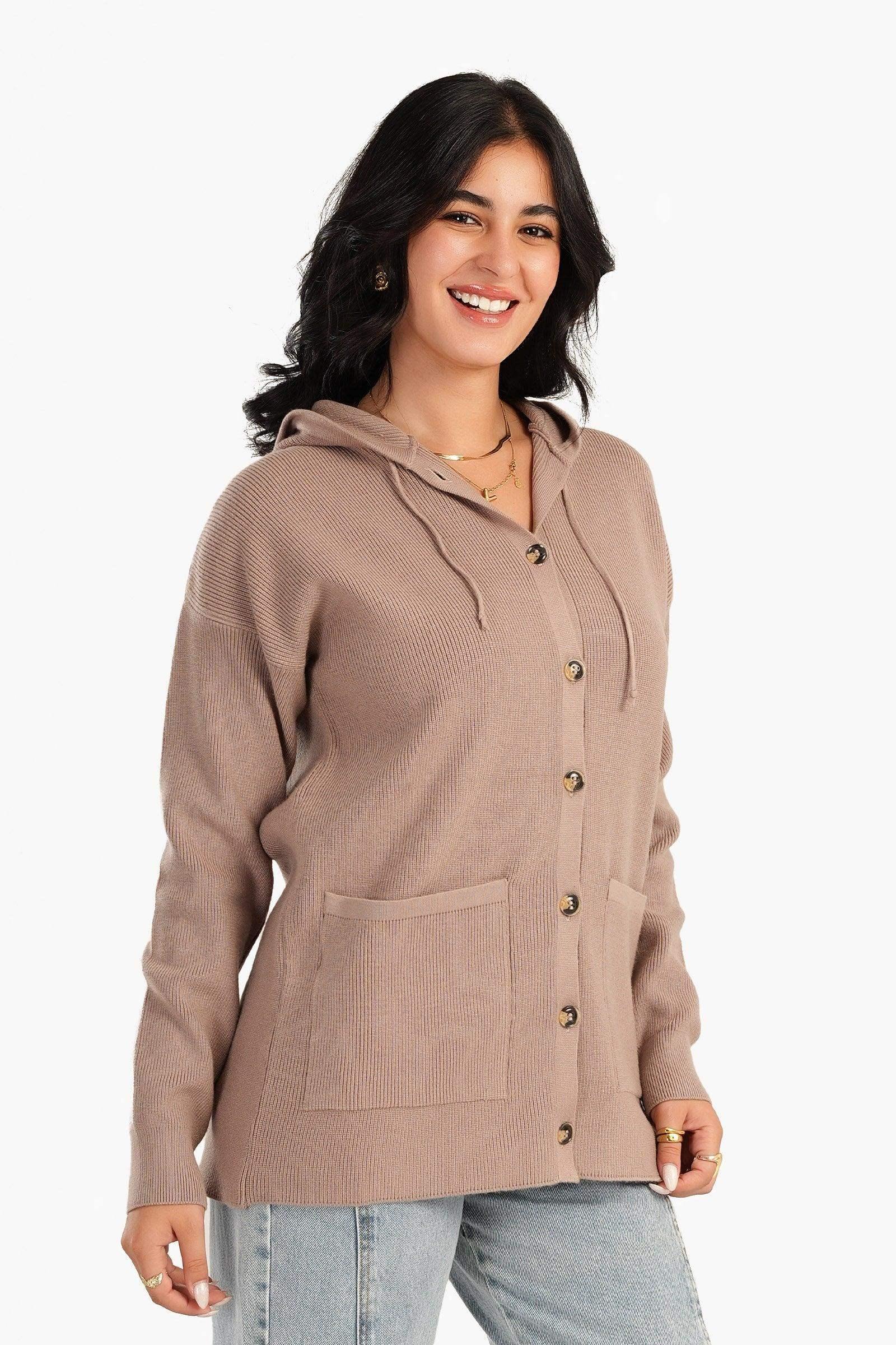 Carina - Knitted Hooded Cardigan 2