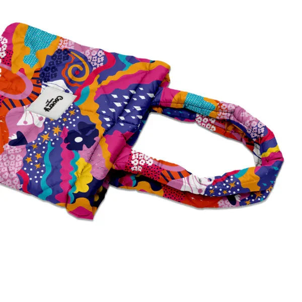 Carnival Puffy Printed Tote Bag - Covery - Babazzaro