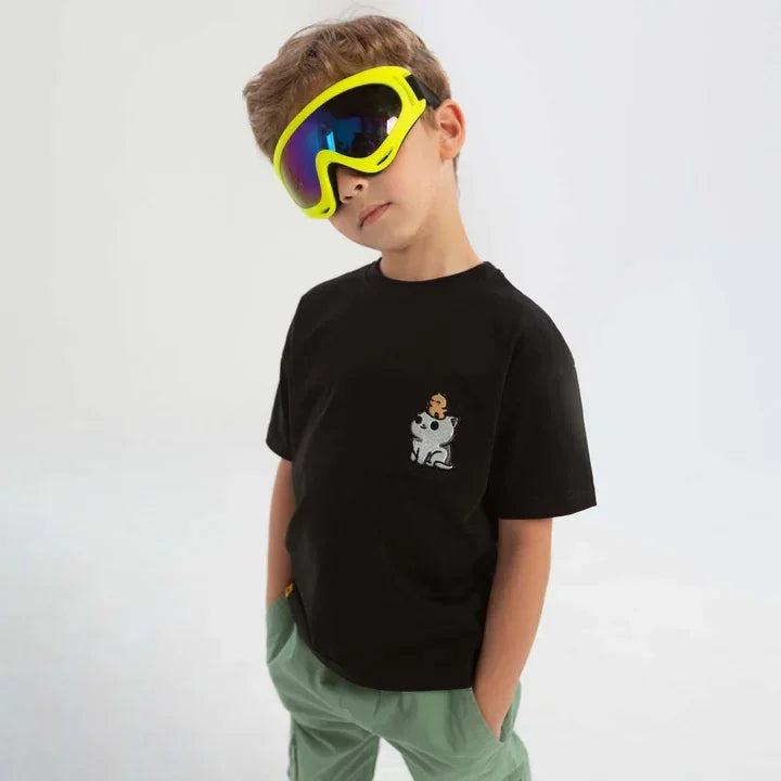 Meow & Mayhem Embroidered Tee - Colour Capsules - Babazzaro