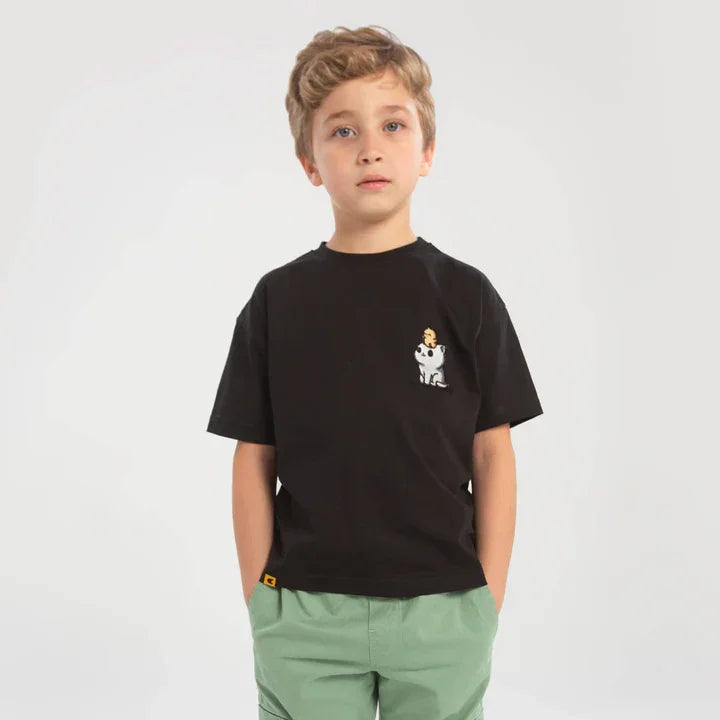 Colour Capsules Meow & Mayhem Embroidered Tee 1