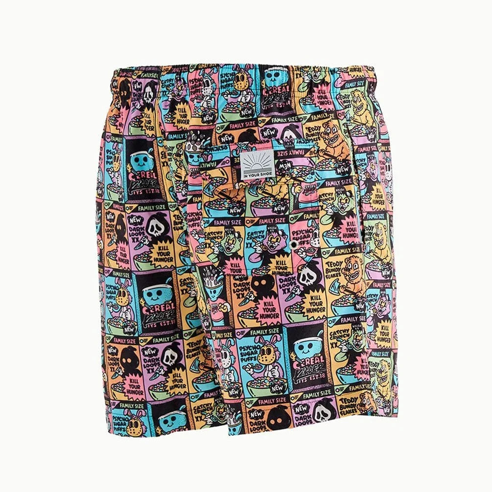 Cereal Crimes Swim Shorts - In your shoe - Babazzaro