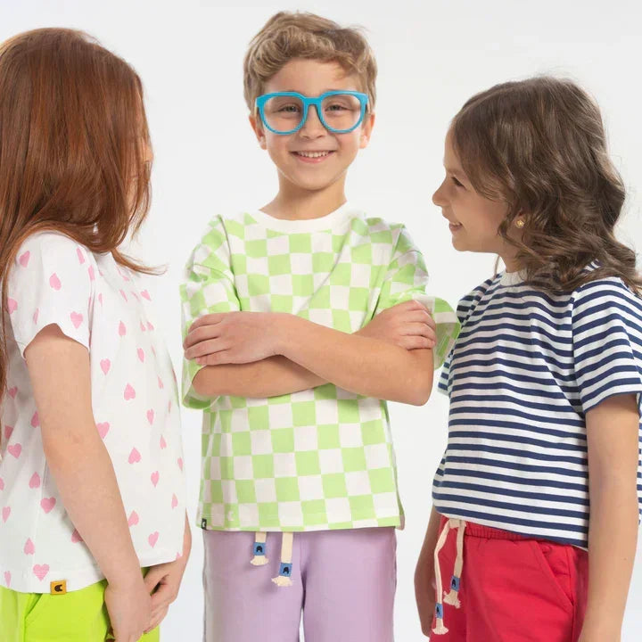 Checkerboard Oversized Tee - Colour Capsules - Babazzaro