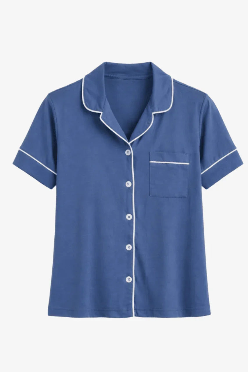 Classic Piping Pyjama Set - Carina - Babazzaro