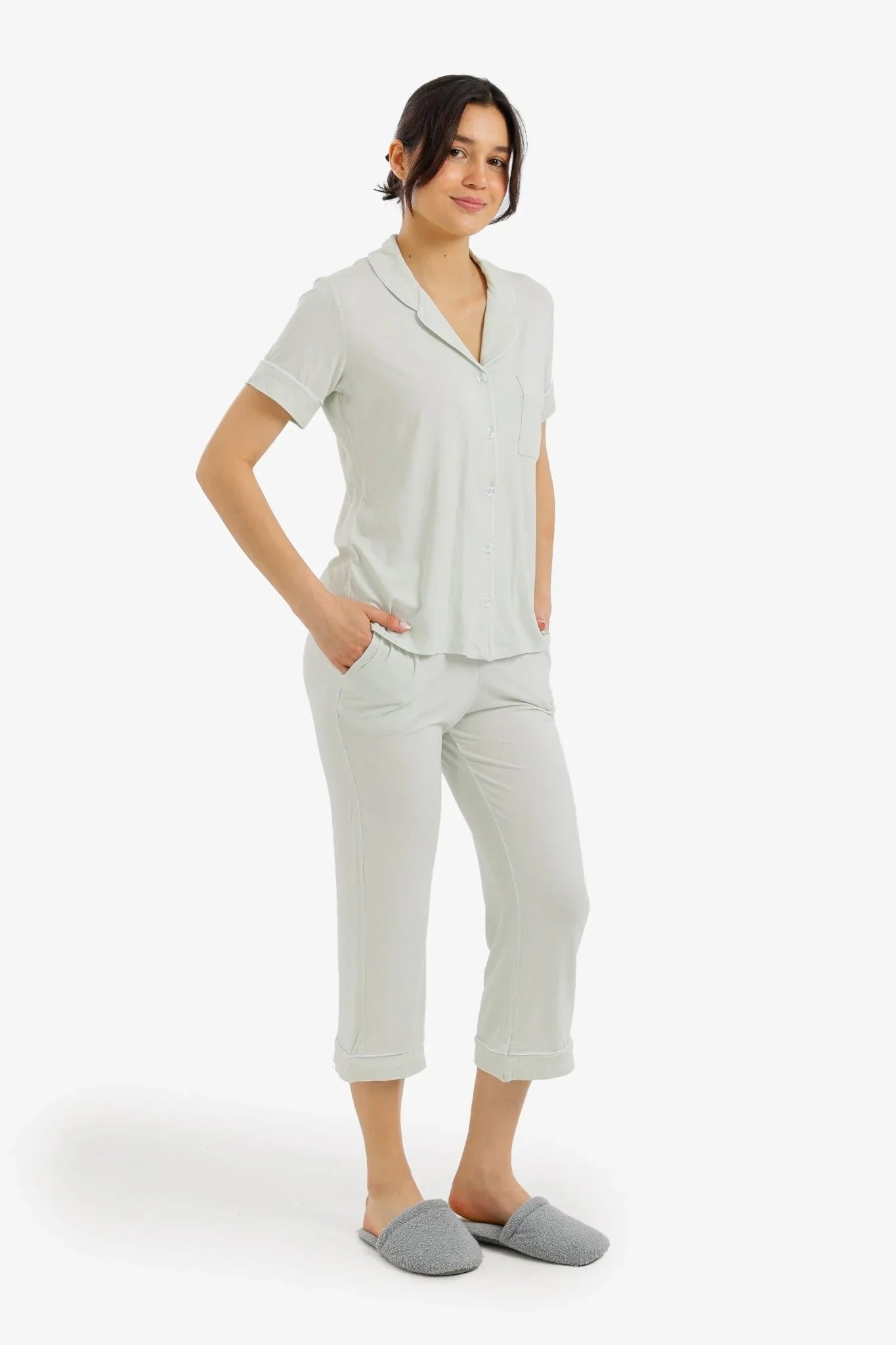 Classic Piping Pyjama Set - Carina - Babazzaro