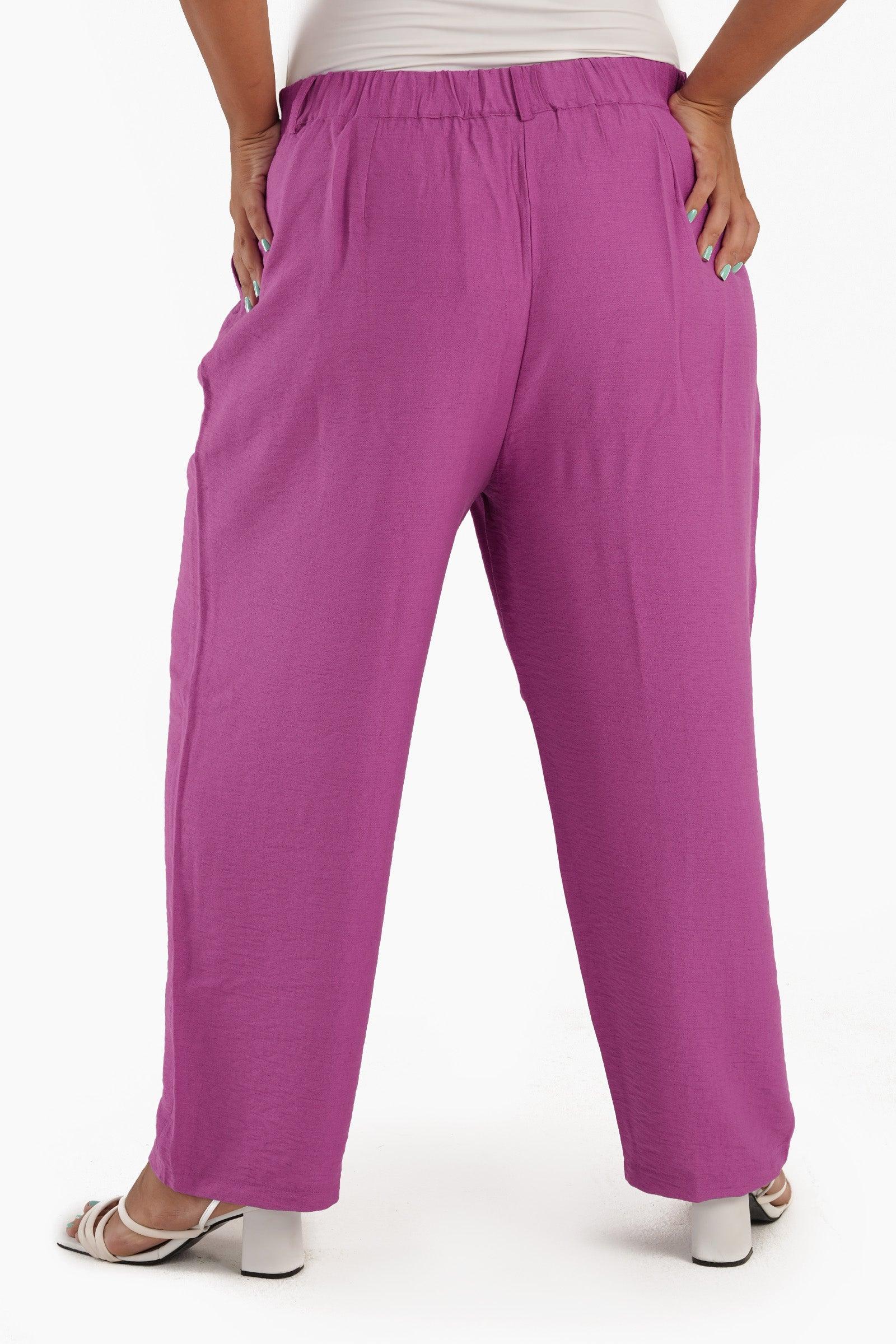 Clue - Linen Carrot Leg Pants 1