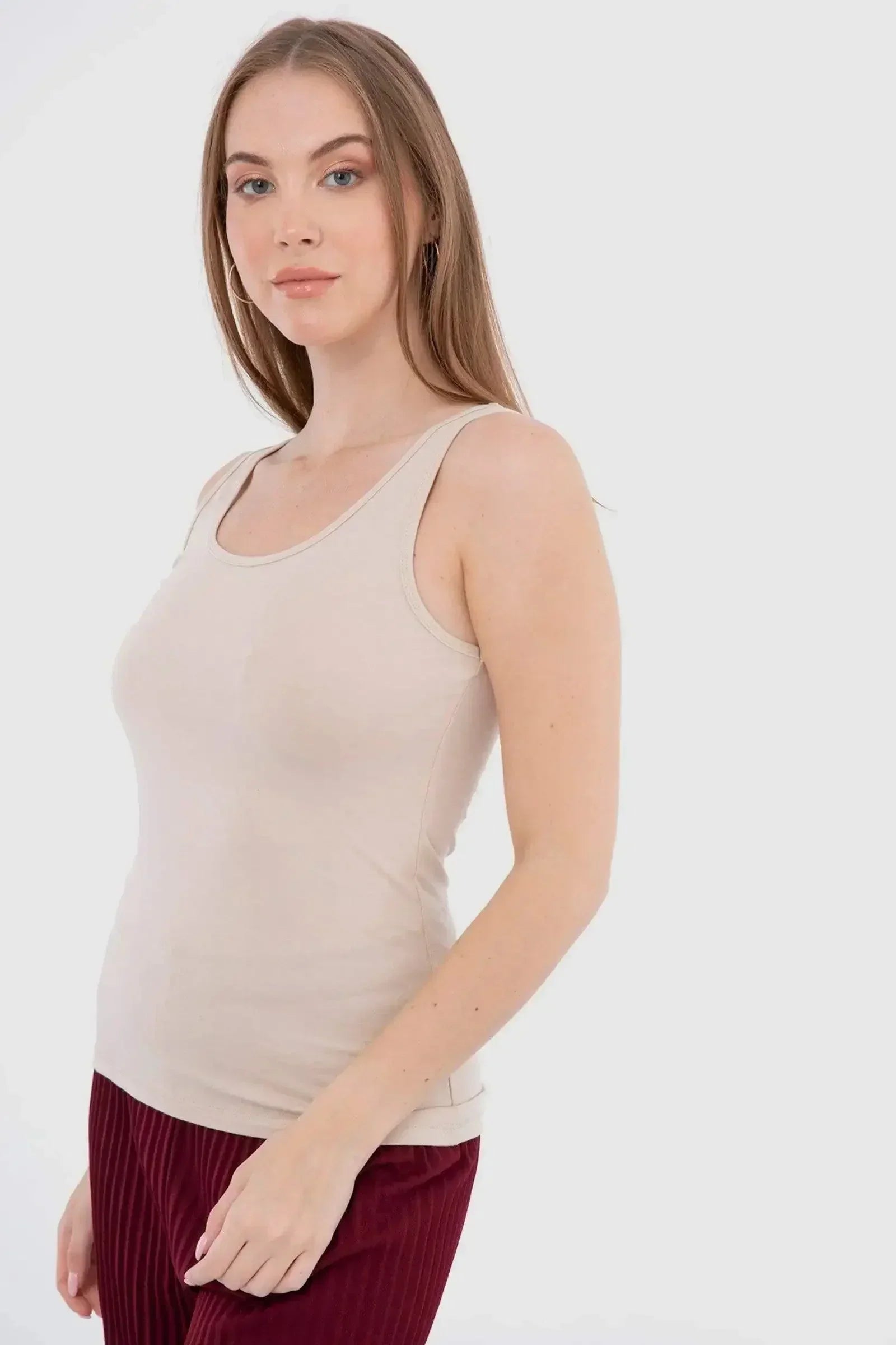 Carina - Cotton Sleeveless Tank Top 11