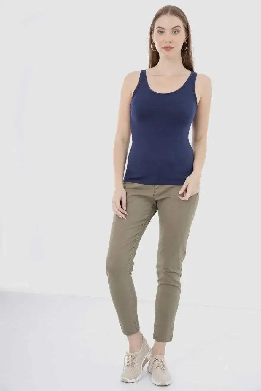 Carina - Cotton Sleeveless Tank Top 15