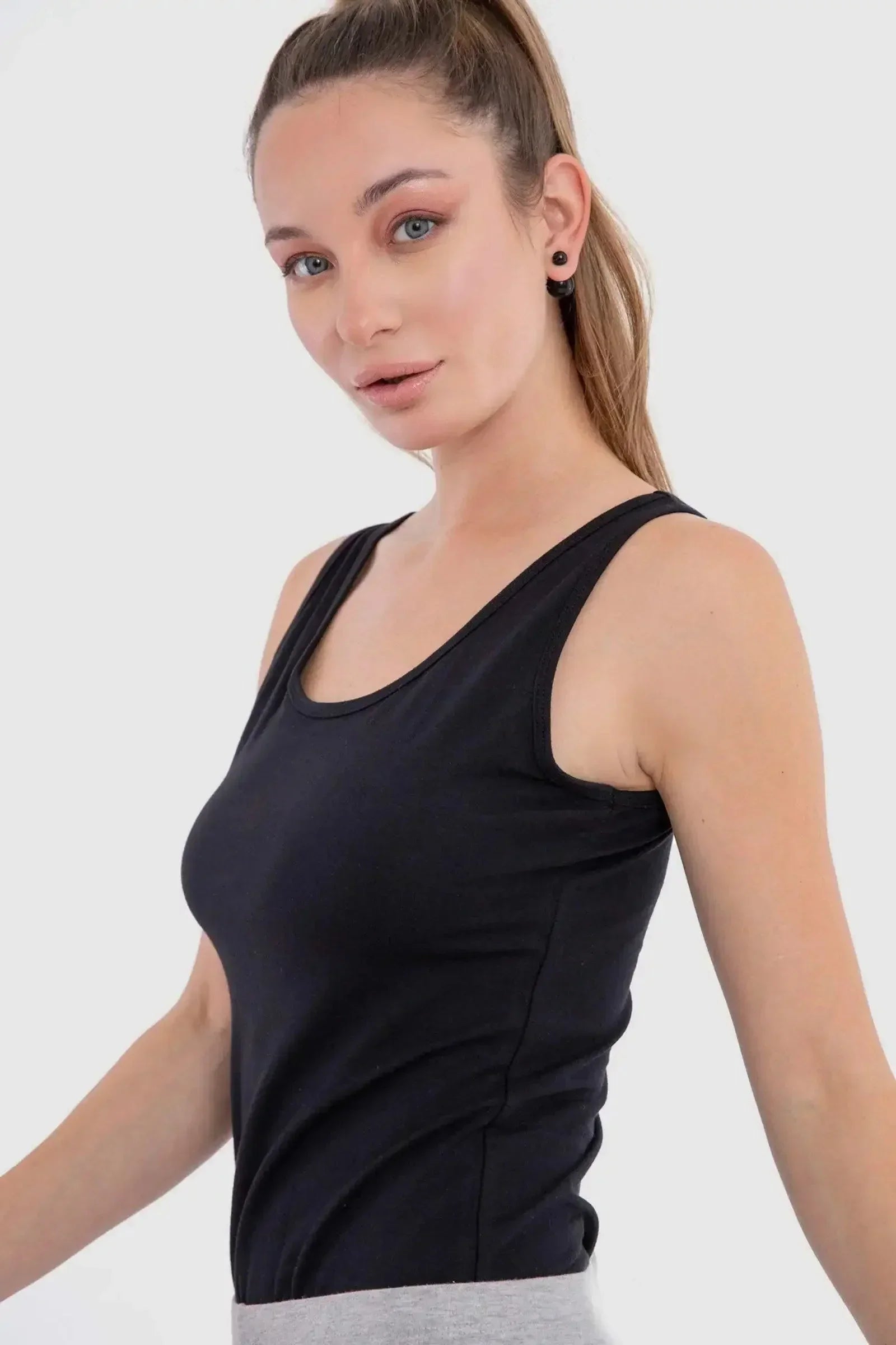 Carina - Cotton Sleeveless Tank Top 4