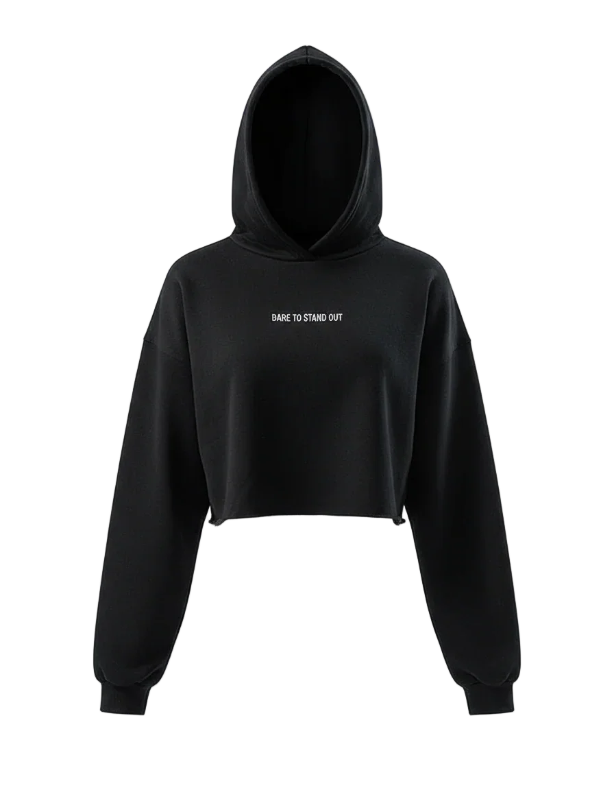 Bfeerce - Crop top Hoodie Black 1