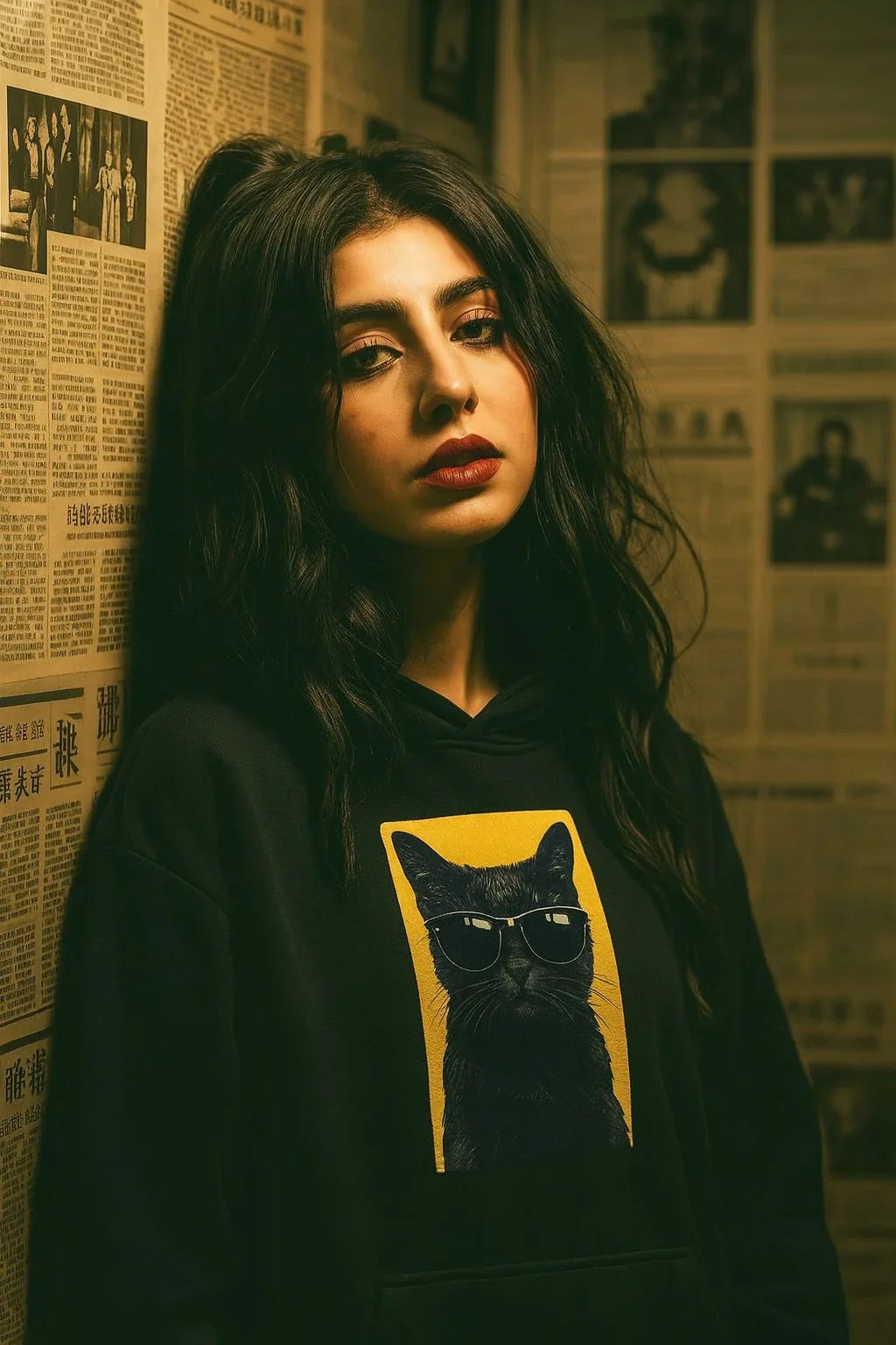 Mexici - Black Cat with Sunglasses