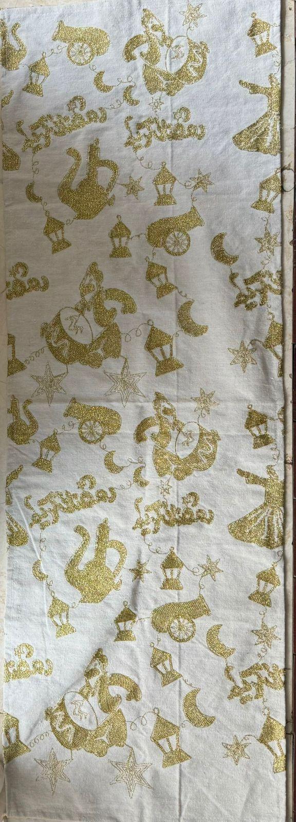 Lavender - Linen runner with serma embroidery 2 1