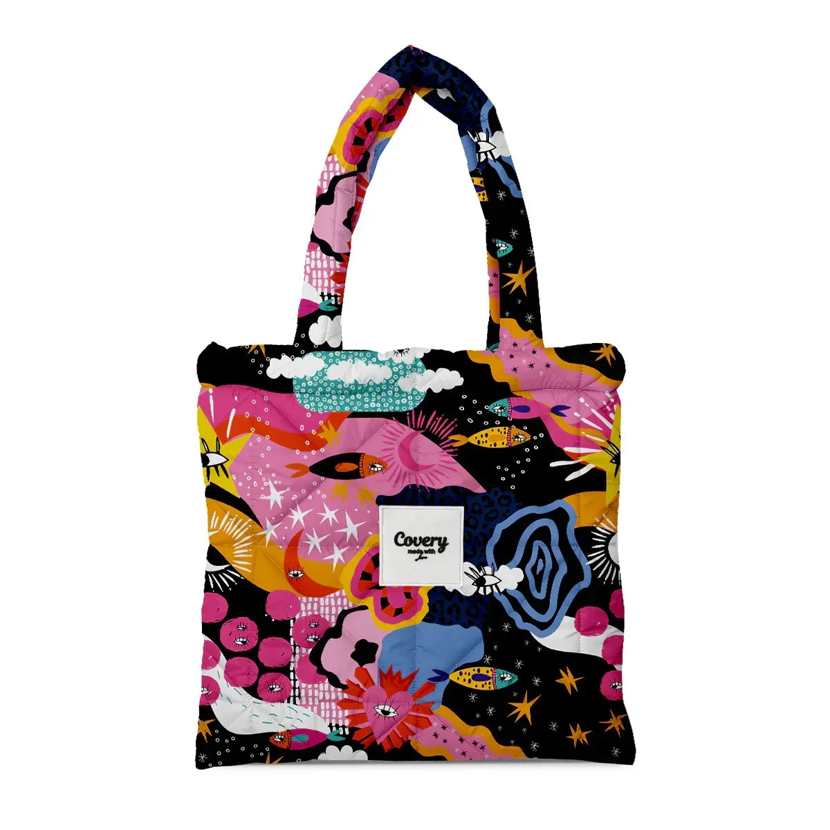 Covery - Puffy Tote Bag Dark Sea 1