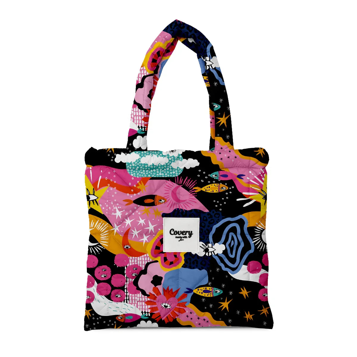 Covery - Puffy Tote Bag Dark Sea 1