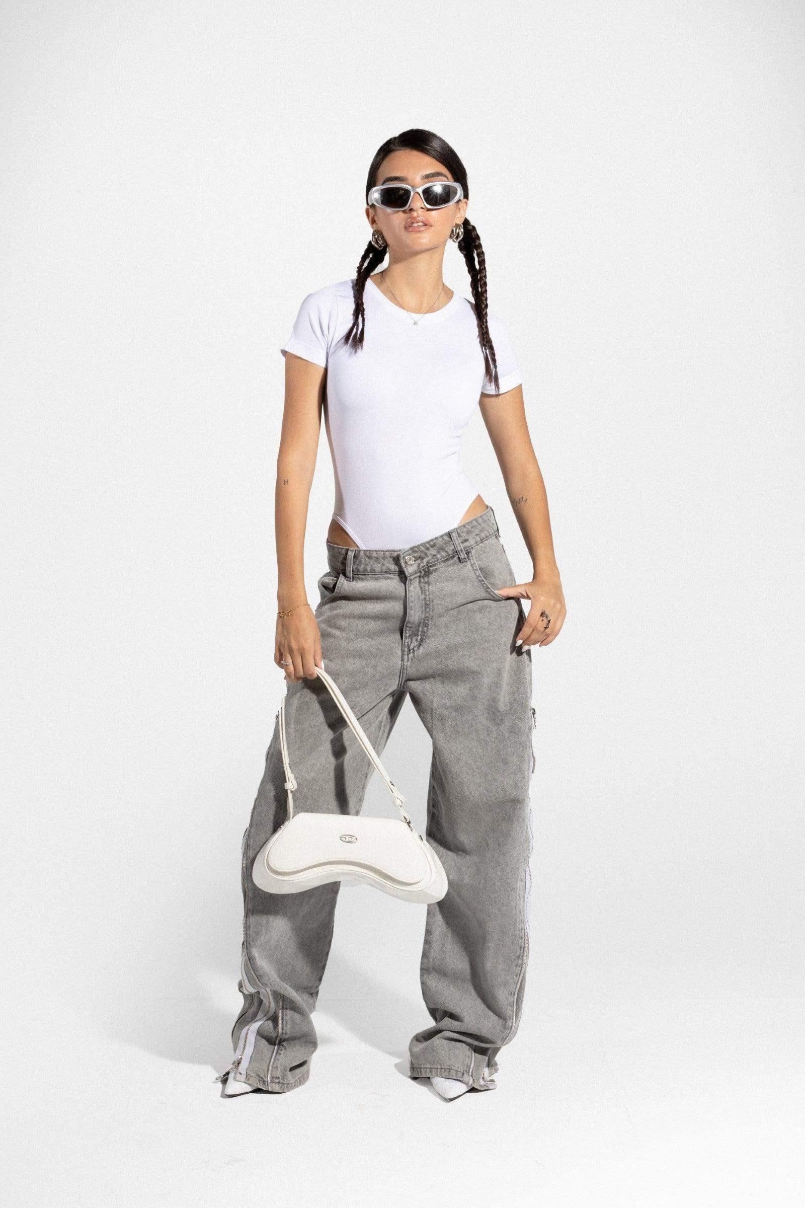 Carina - Double Zipper - Jeans 3